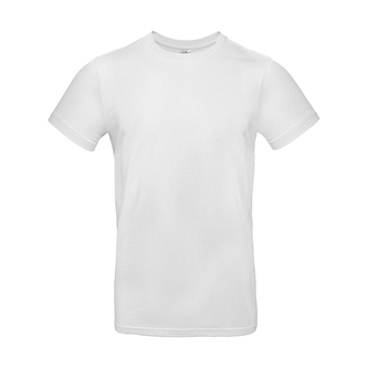 Triko pánské B&C E190 T-Shirt - bílé, XXL