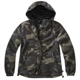 Bunda Brandit Ladies Summer Windbreaker Frontzip - darkcamo, 4XL