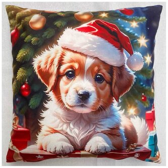Vánoční polštář XMAS DOG 40x40 cm Mybesthome