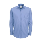 Košile pánská B&C Smart s dlouhým rukávem - modrá, 4XL