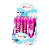 EASY Kids VENTURIO Kuličkové pero, modrá semi-gel náplň, 0,7 mm, 24 ks v balení, růžové-fialové