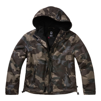 Bunda Brandit Ladies Windbreaker Frontzip - darkcamo, S