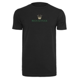 Triko Mister Tee Rich As Fuck - černé, M