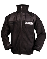 Bunda Mil-Tec Security Fleece - černá, XL