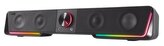 Reproduktor "GRAVITY RGB Stereo Soundbar", černá, 12W, 2x 3,5 mm jack + USB-A, SPEEDLINK SL-830200-B