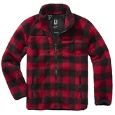 Bunda fleecová Brandit Teddyfleece - červená-černá, 5XL