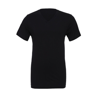 Tričko Bella Jersey V-Neck - černé, XXL