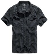 Košile pánská Brandit Roadstar 1/2 - černá-modrá, 3XL