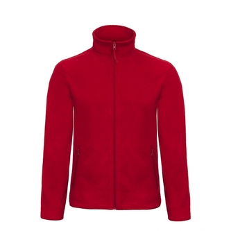 Mikina pánská B&C Micro Fleece - červená, S
