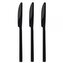 DuraHome Nůž jídelní PIANO, 3ks, lesklý, černý