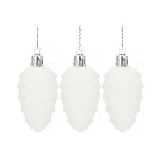 Vánoční ozdoby - Šišky, 9 cm, sada 3ks