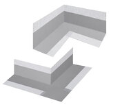 Těsnicí roh pro tekutou lepenku vnitř.140mmx140mm