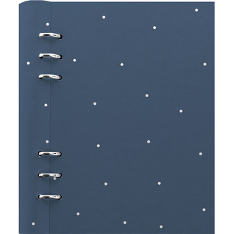 Filofax, Zápisník Clipbook Polka Dot indigo, A5, modrá/pastel. zelen