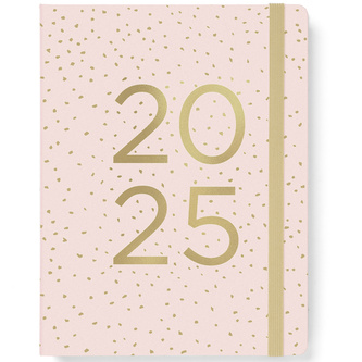 Filofax, plánovač Confetti 2025, A5, rose quartz