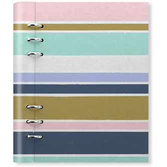 Filofax, Zápisník Clipbook Good Vibes, A5, stripes/bílá