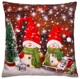 Vánoční polštář XMAS SNOWMANS 40x40 cm Mybesthome