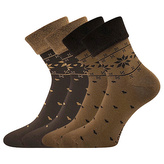 Lonka® ponožky Frotana caffe brown 39-42 (26-28) 2 páry