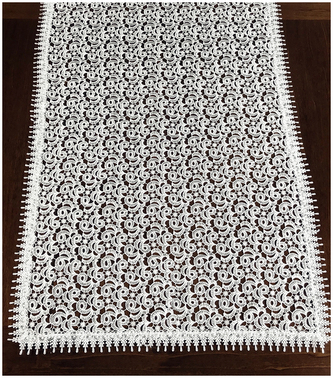 Krajkový běhoun TANIA bílá 50x100 cm MyBestHome