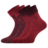 Lonka® ponožky Frotana red wine 39-42 (26-28) 2 páry