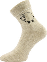 Boma® ponožky Ovečkana režná melé 39-42 (26-28) 3 páry