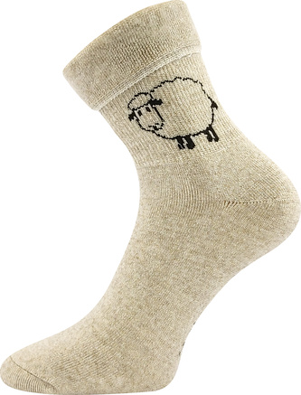 Boma® ponožky Ovečkana režná melé 39-42 (26-28) 3 páry