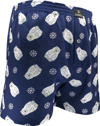 Lonka® trenýrky Karlos IMAGE medvědi a vločky M 1 ks