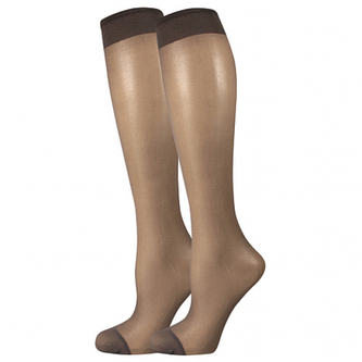 Lady B podkolenky NYLON knee-socks 20 DEN / 2 páry fumo uni 6 ks