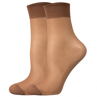 Lady B ponožky NYLON socks 20 DEN / 2 páry castoro uni 6 ks