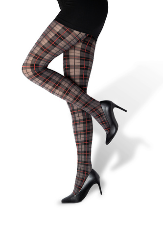 Lady B punčochové kalhoty vzorované Sara 20/40 DEN kostka XL/176-182/116 1 ks