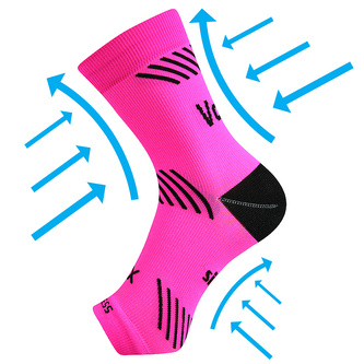 VoXX® Protect kotník neon růžová L-XL 1 ks