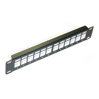 XtendLan Patch panel 10", 12 portů, 1U, Cat6