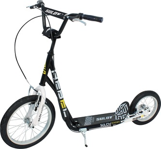 Koloběžka SULOV® REBEL 16"/12", černo-bílá Koloběžka SULOV® REBEL 16"/12", černo-bílá