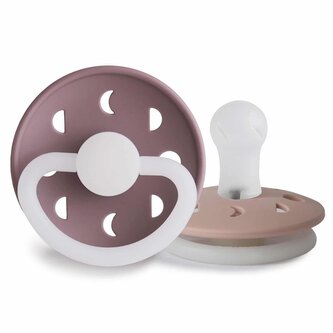 DVOJBALENIE CUMLÍKOV FRIGG MOON PHASE TWILIGHT MAUVE NIGHT/ BLUSH NIGHT, 0-6M, SILIKÓN