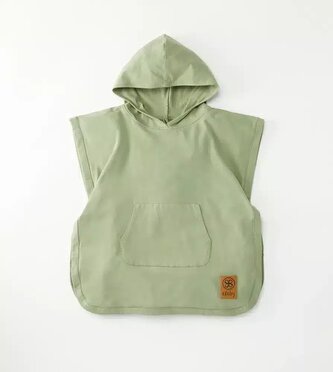 UV PONČO UPF50+ CLOBY OLIVE GREEN 3-5 ROKOV