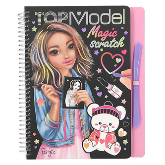 Škrábací sešit Top Model, Fergie, blok se škrabátkem