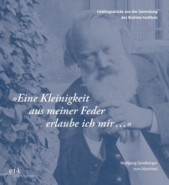 "Eine Kleinigkeit aus meiner Feder erlaube ich mir ..."