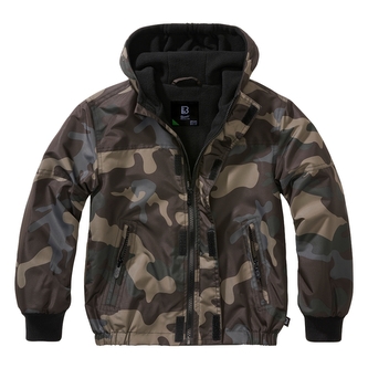 Bunda dětská Brandit Kids Windbreaker Frontzip - darkcamo, 122/128 Bunda dětská Brandit Kids Windbreaker Frontzip - darkcamo, 122/128