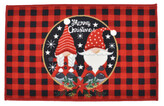 Vánoční rohožka - předložka TABA NATALE červená motiv VII. 50x80 cm Mybesthome