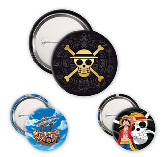 Plackový set One Piece - Skull & Luffy