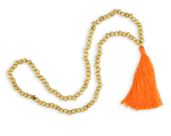 Japa Mala dřevěná natural Basic - oranžová Japa Mala dřevěná natural Basic - oranžová