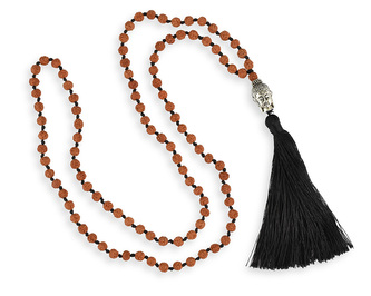 Japa Mala Rudraksha Buddha - černá