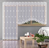 Hotová záclona nebo balkonový komplet, Elisa, bílá 250 x 130 cm