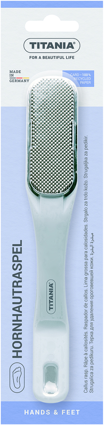 Škrabka na paty nerez 19cm