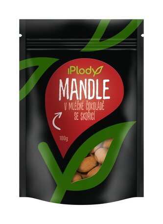 iPlody Mandle v mléčné čokoládě se skořicí 100 g iPlody Mandle v mléčné čokoládě se skořicí 100 g