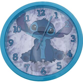 Nástěnné hodiny Disney|Lilo & Stitch: Sedící Stitch (průměr 25 cm)