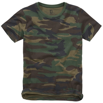 Tričko dětské Brandit Kids T-Shirt - woodland, 158/164