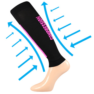 VoXX® Flex černá-neon růžová L-XL 1 pár
