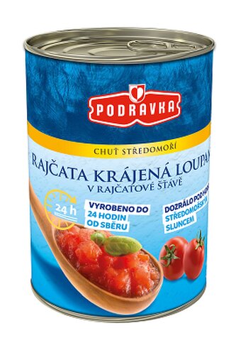 Podravka Rajčata krájená loupaná 400 g
