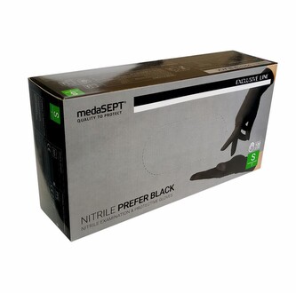 Rukavice NITRIL "S" černé MEDASEPT