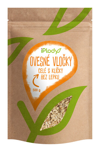iPlody Ovesné vločky s klíčky bez lepku 500 g iPlody Ovesné vločky s klíčky bez lepku 500 g